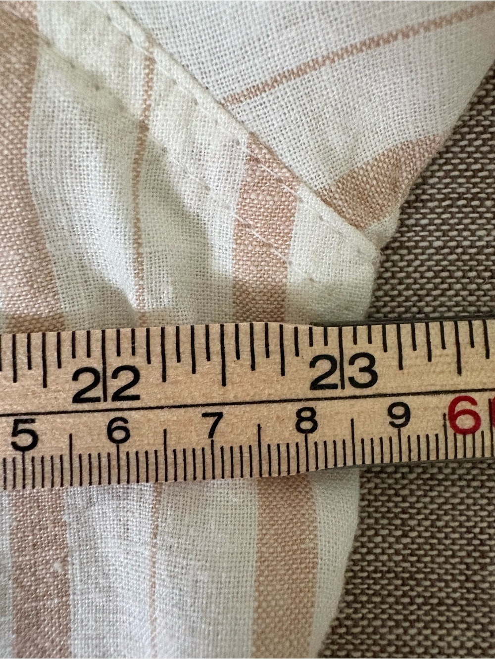 Aerie Women’s Button Down Linen Blend Shirt Striped Oversized XS Coastal Breezy - Picture 9 of 15